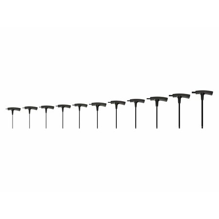TEKTON Ball End Hex T-Handle Key Set, 11-Piece 5/64-3/8 in. KTX90101